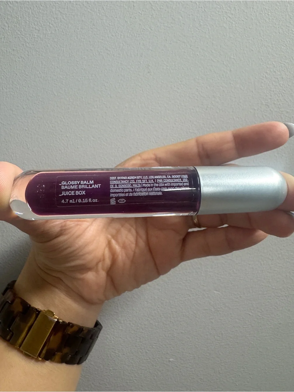 NEW r.e.m. beauty Essential Drip Glossy Balm | Juice Box | Deep Punchy Berry